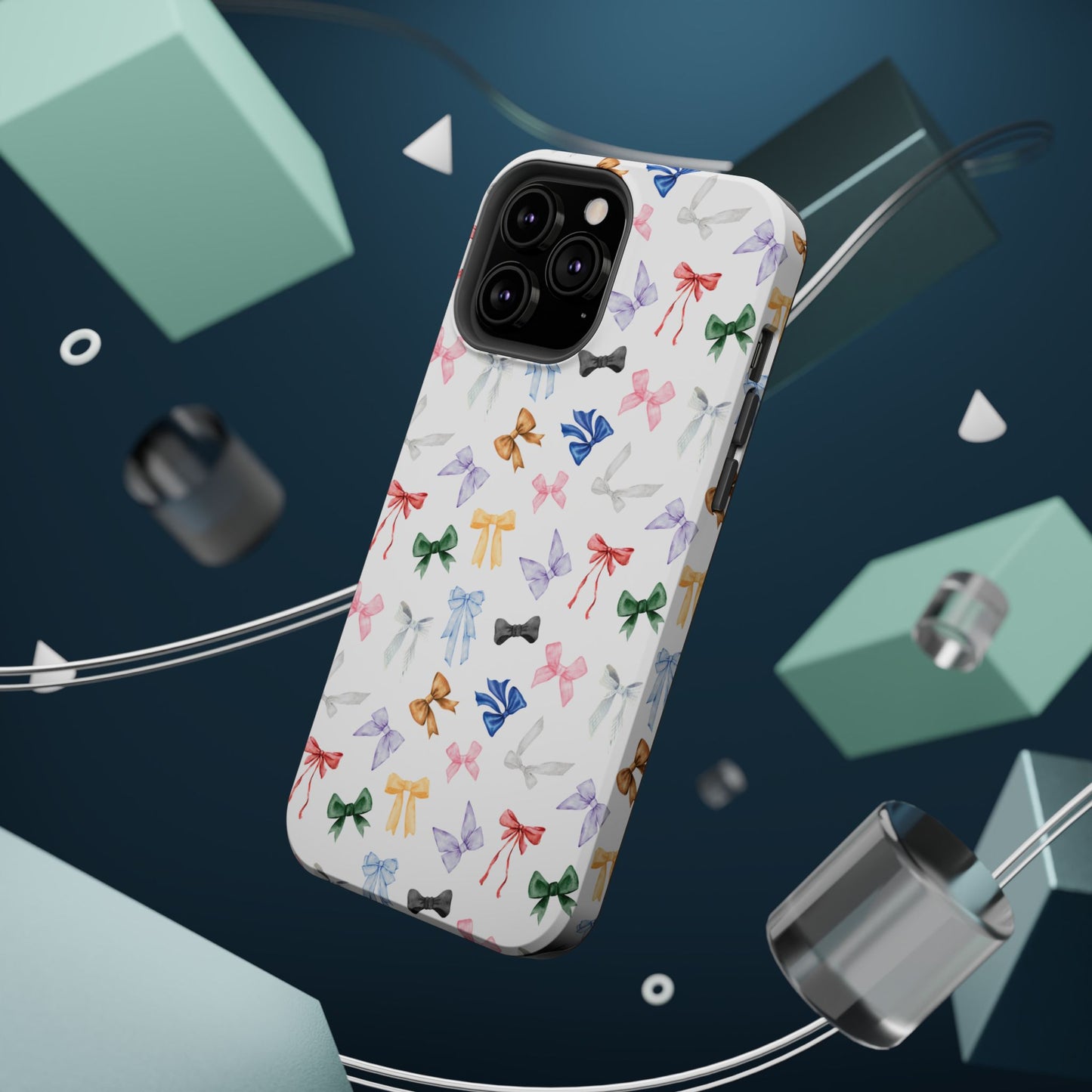 Eras Tour Inspired Bow Pattern iPhone Case, Magnetic Phone Case, Protective Phone Cover, Gift for Her, Tech Accessory