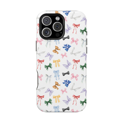 Eras Tour Inspired Bow Pattern iPhone Case, Magnetic Phone Case, Protective Phone Cover, Gift for Her, Tech Accessory