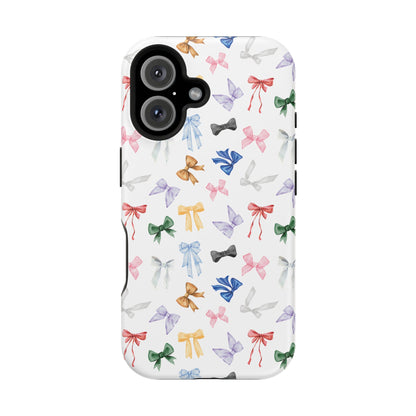 Eras Tour Inspired Bow Pattern iPhone Case, Magnetic Phone Case, Protective Phone Cover, Gift for Her, Tech Accessory