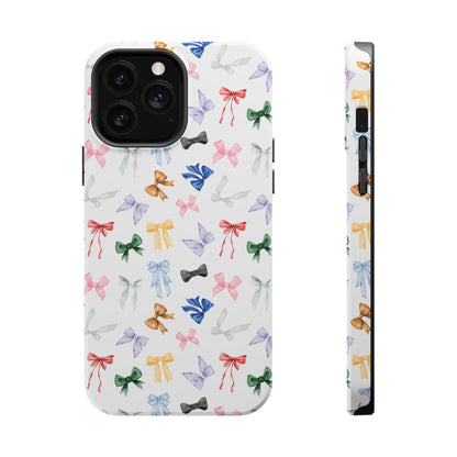 Eras Tour Inspired Bow Pattern iPhone Case, Magnetic Phone Case, Protective Phone Cover, Gift for Her, Tech Accessory