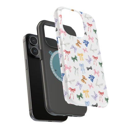 Eras Tour Inspired Bow Pattern iPhone Case, Magnetic Phone Case, Protective Phone Cover, Gift for Her, Tech Accessory