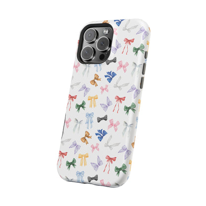 Eras Tour Inspired Bow Pattern iPhone Case, Magnetic Phone Case, Protective Phone Cover, Gift for Her, Tech Accessory