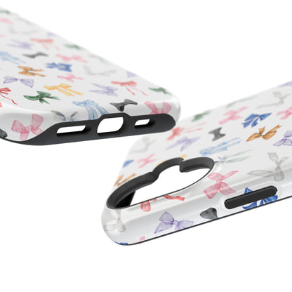 Eras Tour Inspired Bow Pattern iPhone Case, Magnetic Phone Case, Protective Phone Cover, Gift for Her, Tech Accessory