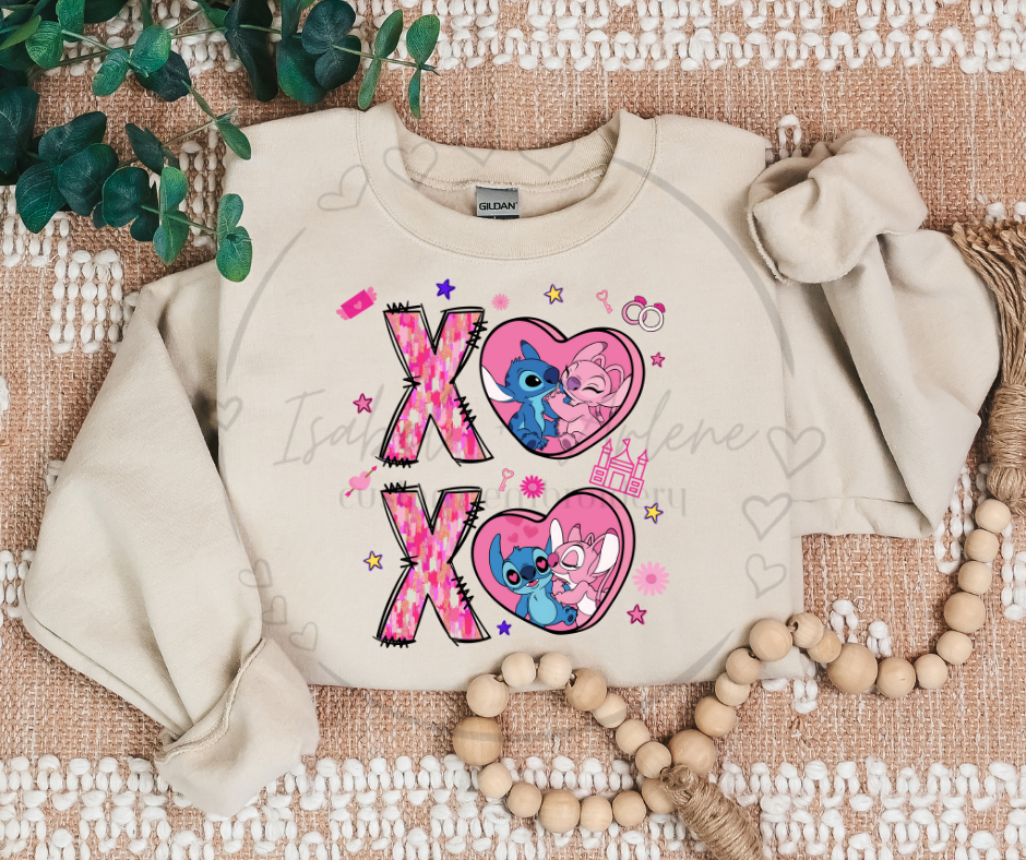 Valentine’s Day Crewneck | Aliens XO DTF Printed Sweatshirt | Cute & Cozy Inspired Valentine’s Shirt